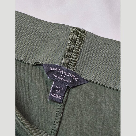 Banana Republic High-Rise Skinny Ponte Pants – Dark Green – Petite M - Picture 3 of 4